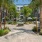 courtyard with palm trees